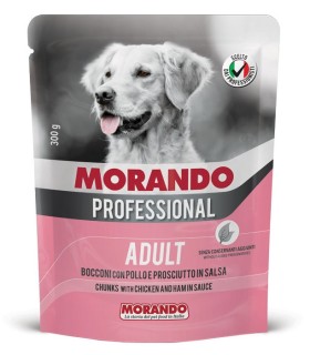 Morando Pro Mokra karma dla psa kawałki w sosie z kurczakiem i szynką