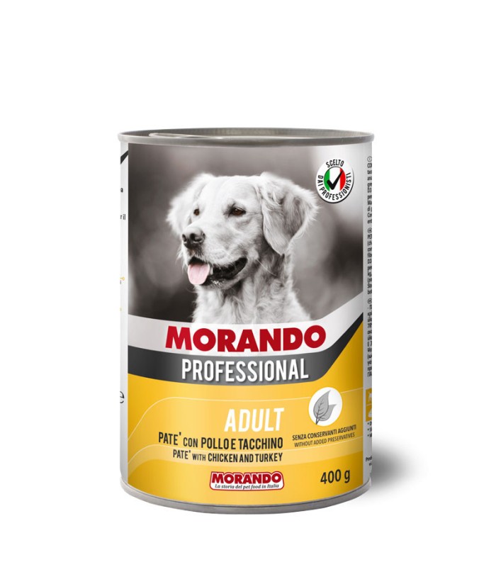 Morando Pro Mokra karma dla psa pasztet z kurczakiem i indykiem 400 g