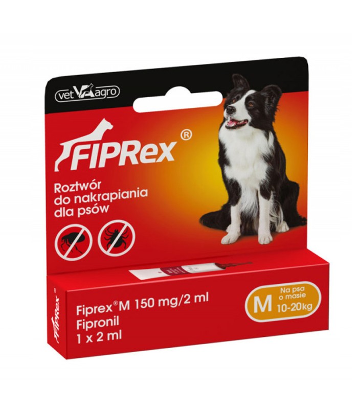 FIPREX Krople na Pchły Kleszcze dla Psa (10-20kg) 1 pipeta x 2ml