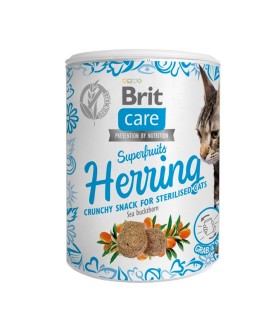 BRIT CARE Snack SUPERFRUITS Przysmak Kota Sterylizowanego Herring