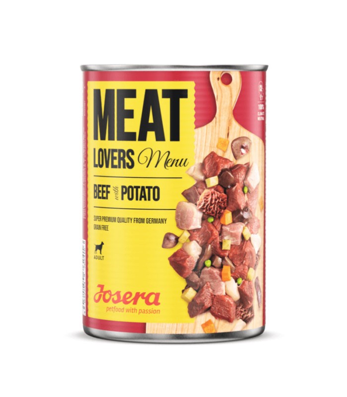 Josera Meat Lovers Menu Karma dla psa Wołowina z ziemniakami 400g