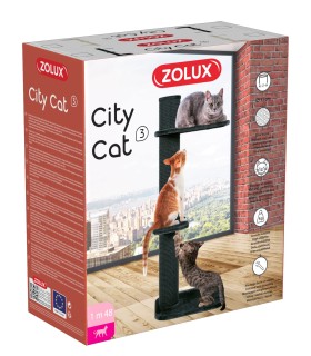 ZOLUX Drapak CITY CAT 3 590x610x1480 mm kol grafitowy