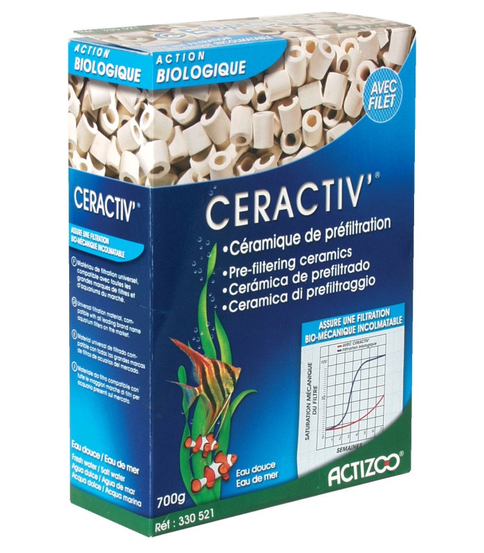 ZOLUX Ceractiv Kostki ceramiczne do wstępnej filtracji biologicznej 700 g Actizoo