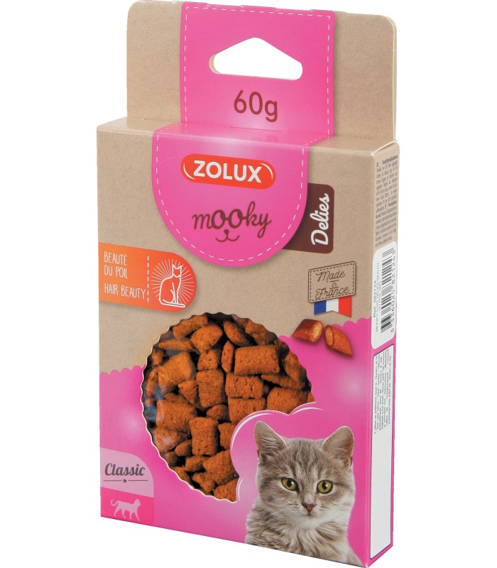 ZOLUX Przysmak MOOKY DELIES dla kota - Piękna sierść 60 g