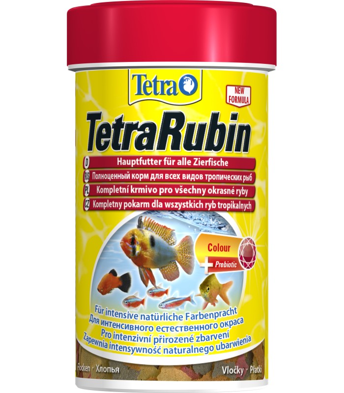 TetraRubin Pokarm w płatkach z naturalnymi substancjami intensyfikującymi ubarwienie ryb 100 ml (363201)
