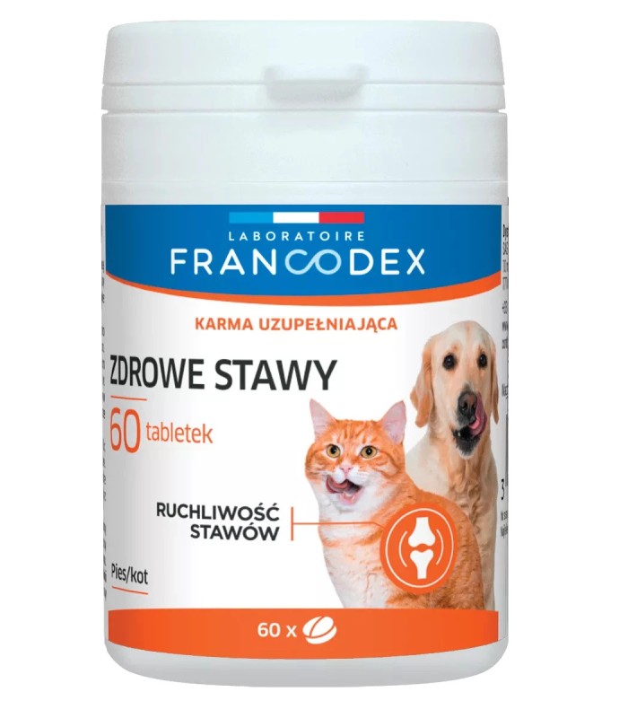 FRANCODEX PL Zdrowe stawy, dla psów i kotów 60 tabletek