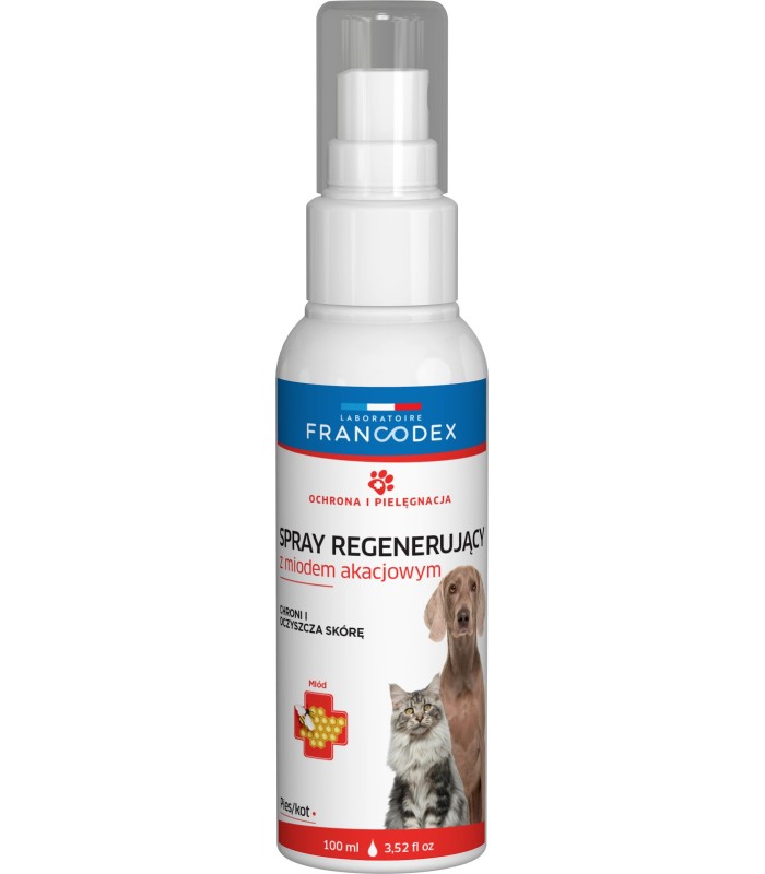 FRANCODEX Spray regenerujący skórę z miodem akacjowym pies/kot