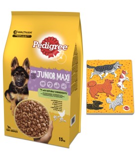 PEDIGREE Junior karma dla psa duże rasy 15kg + GRATIS