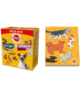 PEDIGREE Tasty Minis Jumbone mega box smaczki dla psa 740g + GRATIS