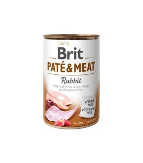BRIT Pate&Meat Mokra karma dla psów z królikiem 800g