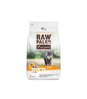 VET EXPERT Raw Paleo Cat Adult Sucha karma dla dorosłych kotów 2kg  