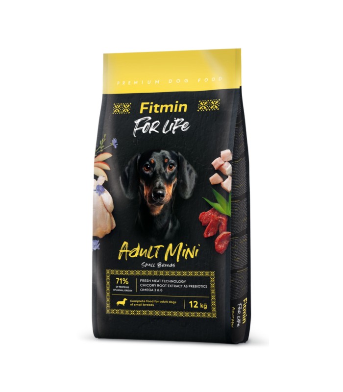 Fitmin dog For Life Adult Mini - karma sucha dla dorosłych psów małych ras, 12 kg