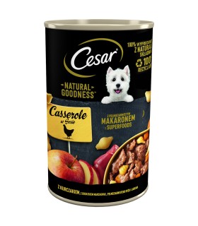 CESAR Natural Goodness mokra karma dla psa z kurczakiem w sosie puszka 400g