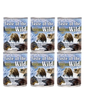 Taste of the Wild Pacific Stream Karma mokra dla psów z rybami i wołowiną 390g x 6