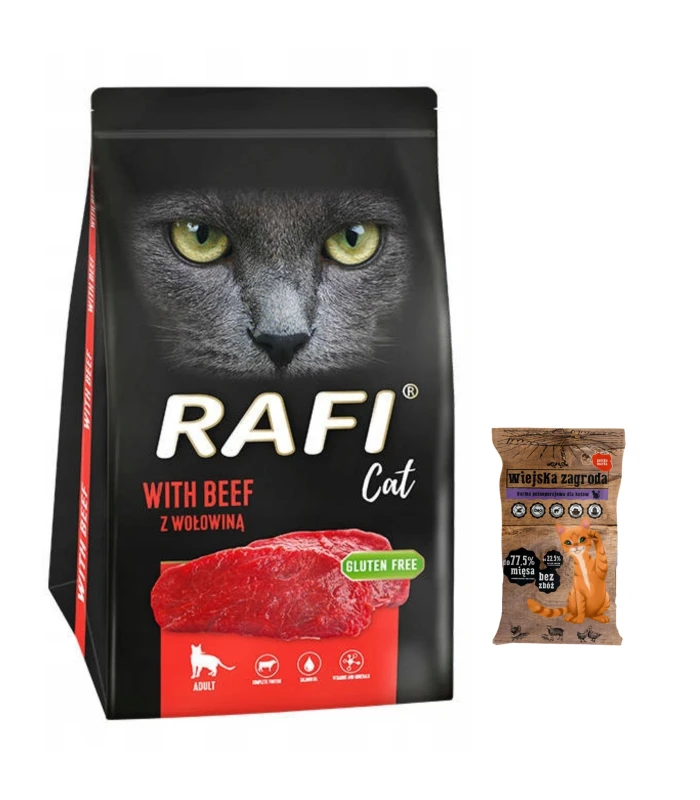 RAFI Cat Karma sucha dla kota z wołowiną 1,5 kg   | Zoo24.pl 
