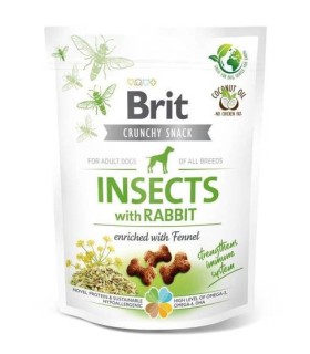 BRIT CARE DOG CRUNCHY CRACKER INSECT & RABBIT 200G