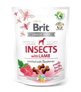 BRIT CARE DOG CRUNCHY CRACKER INSECT & LAMB 200G