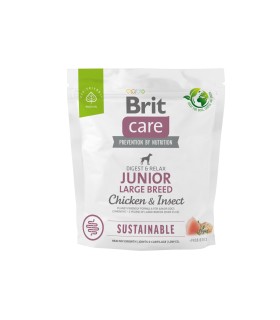 BRIT CARE SUSTAINABLE JUNIOR LARGE BREED CHICKEN INSECT 1KG