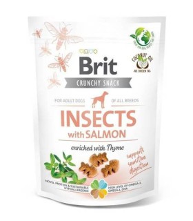 BRIT CARE DOG CRUNCHY CRACKER INSECT & SALMON 200G