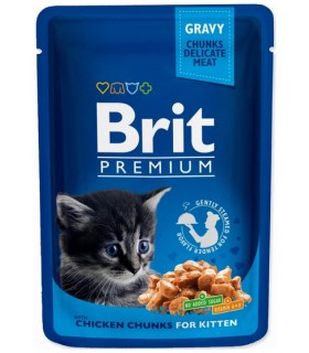 Brit Premium Cat Kitten KURCZAK Saszetka 100g
