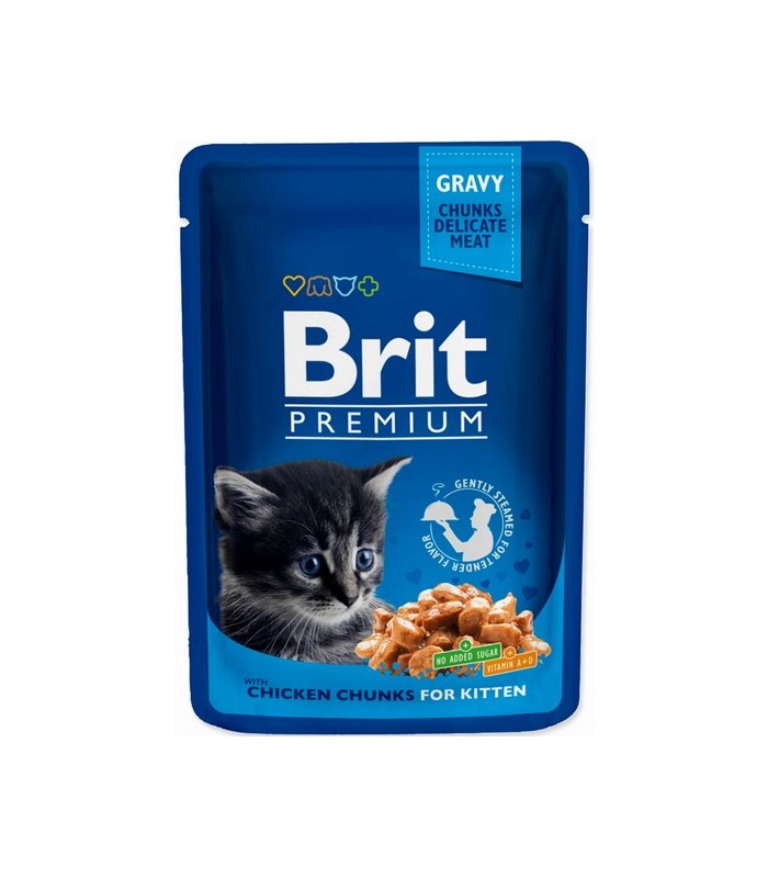 Brit Premium Cat Kitten KURCZAK Saszetka 100g