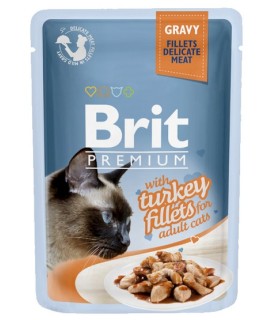 Brit Premium Cat Gravy Fillets with Turkey INDYK 85g