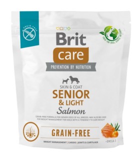 BRIT CARE GRAIN-FREE SENIOR&LIGHT karma sucha dla psów łosoś 1kg