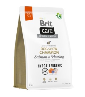 BRIT CARE Hypoallergenic Champion karma sucha dla psów wystawowych łosoś 3kg