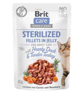 BRIT Care Cat Sterilized Mokra karma dla kotów z drobiem 85g