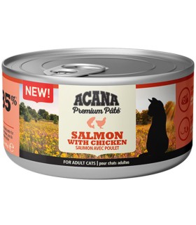 ACANA Premium Pate Salmon & Chicken Karma mokra dla kotów 85g | Zoo24.pl