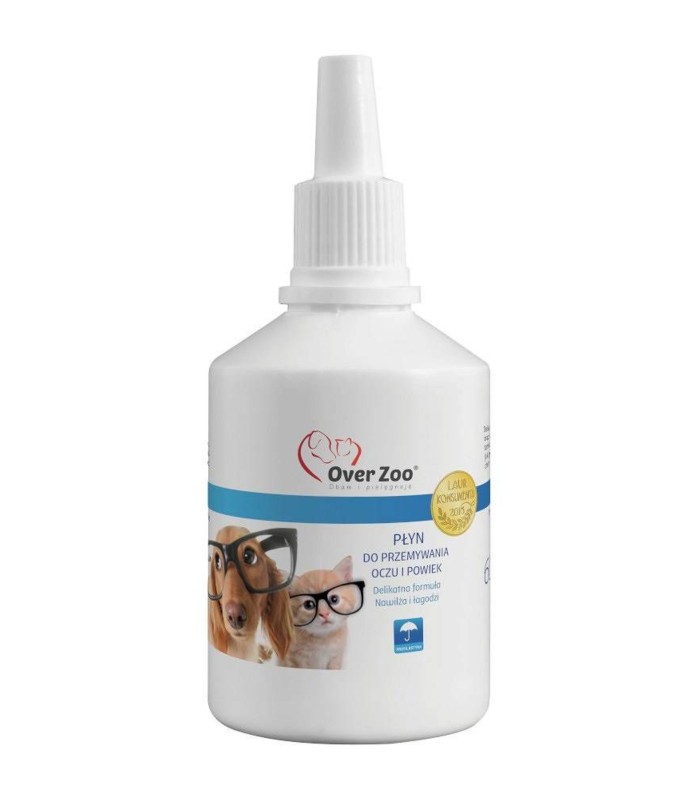 OVER ZOO Clean Drop Płyn do przemywania oczu i powiek dla psów i kotów 60 ml