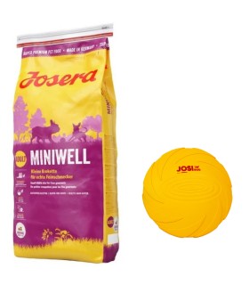 JOSERA karma sucha dla psa MiniWell Adult 15kg + Frisbee i przysmaki Gratis