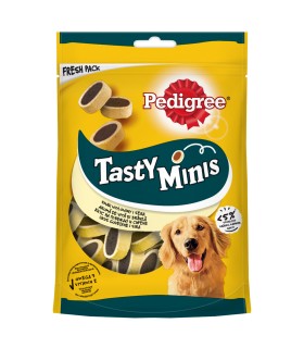 PEDIGREE Tasty Minis 140g - przysmak dla dorosłych psów, o smaku wołowiny i sera