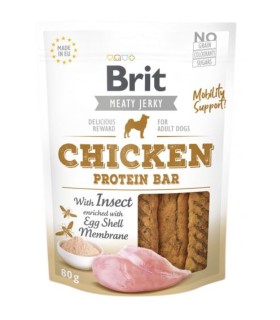 Brit Jerky Snack Chicken Protein bar with Insect Przysmak dla psa 80g