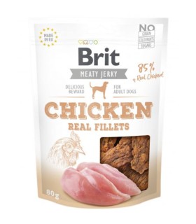 Brit Jerky Snack Chicken Fillets Przysmak dla psa Filety z kurczaka