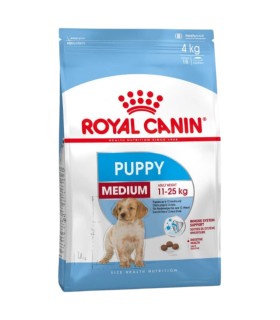 Royal Canin Medium Puppy - Karma Sucha dla Szczeniąt, Rasy Średnie 4kg