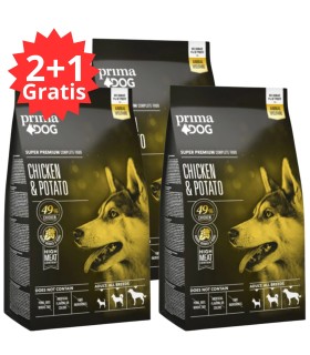 PRIMADOG Adult Karma sucha dla psa Kurczak z ziemniakami 2kg 2+1 GRATIS