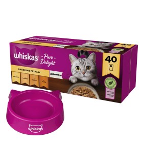 WHISKAS saszetki karma dla kota z drobiem 40x85 g | Zoo24.pl