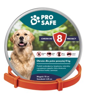 PRO SAFE Obroża na KLESZCZE PCHŁY psów powyżej 8kg 72CM | Zoo24.pl