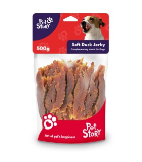 PETSTORY SOFT DUCK JERKY PRZYSMAKI PSÓW filety z KACZKI 500g | Zoo24.pl