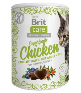 Brit Care Cat Przysmak Snack Superfruits KURCZAK 100g