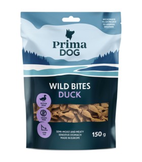 PRIMADOG Wild bites Przekąski z kaczki z echinaceą dla psów 150g