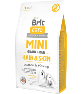 Brit Care-Grain Free Mini Hair & Skin ŁOSOŚ I ŚLEDŹ 2kg